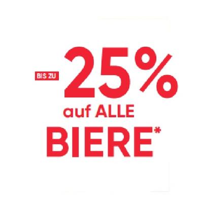BIS ZU -25% auf ALLE BIERE Maximarkt