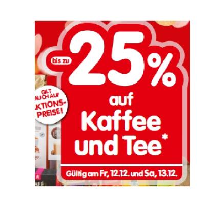 bis zu -25% auf Kaffee und Tee INTERSPAR