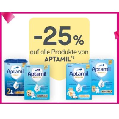 Promotion Bild von -25% auf alle Produkte von APTAMIL BIPA