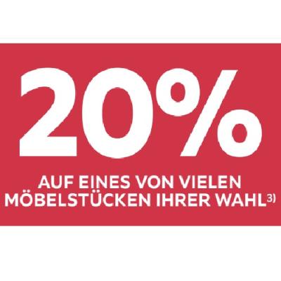 20% AUF EINES VON VIELEN MÖBELSTÜCKEN IHRER WAHL Möbelix