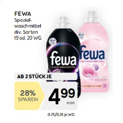 Promotion Bild von ab 2 Stk. Aktionspreis beim Kauf von FEWA, Spezialwaschmittel, 19/20 WG, div. Sorten nur 2. Woche BIPA