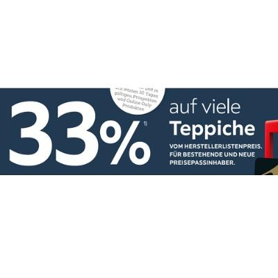 33% auf viele Teppiche XXXLutz