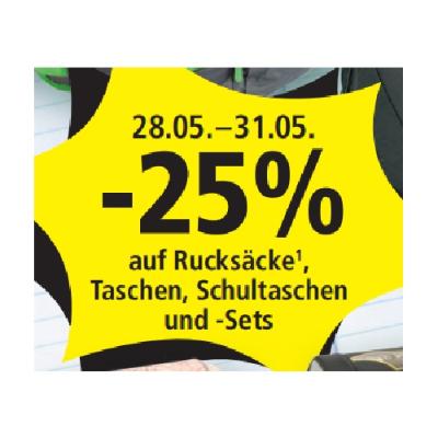 -25% auf Rucksäcke, Taschen, Schultaschen und -Sets PAGRO & LIBRO