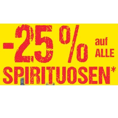 Promotion Bild von -25% auf ALLE SPIRITUOSEN Maximarkt