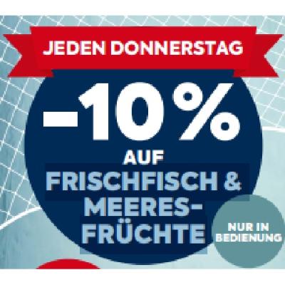 JEDEN DONNERSTAG -10% AUF FRISCHFISCH & MEERESFRÜCHTE BILLA PLUS