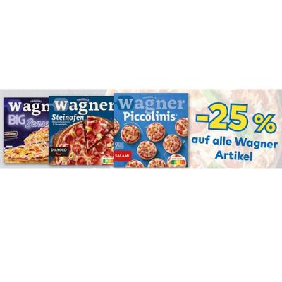 Promotion Bild von -25% auf alle Wagner Artikel T&G