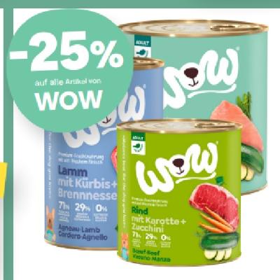 -25% auf alle Artikel von WOW MPREIS