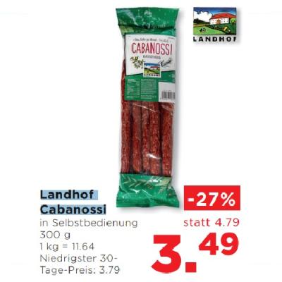 Promotion Bild von Landhof Cabanossi je 3.49€ Unimarkt