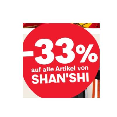 -33% auf alle Artikel von SHAN'SHI MPREIS