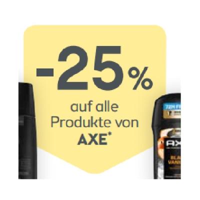 Bild von -25% auf alle Produkte von AXE BIPA