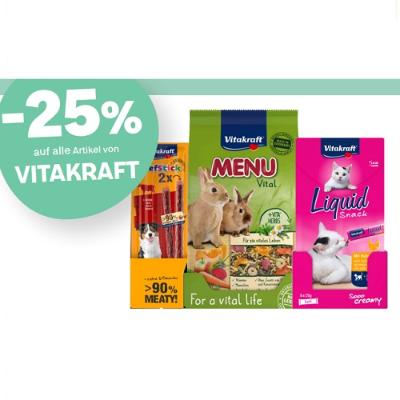 -25% auf alle Artikel von VITAKRAFT MPREIS