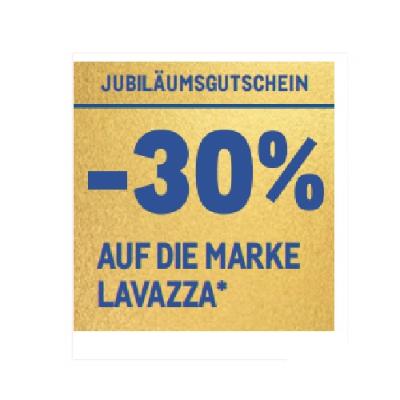 -30% AUF DIE MARKE LAVAZZA METRO