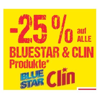Promotion Bild von -25% auf ALLE BLUESTAR & CLIN Produkte Maximarkt