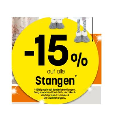 15% auf alle Stangen Betten Reiter