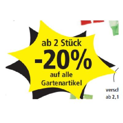 ab 2 Stück -20% auf alle Gartenartikel PAGRO