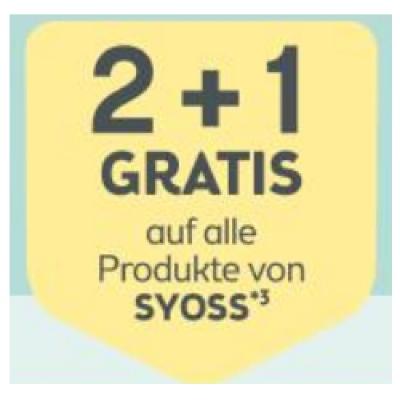 2+1 GRATIS auf alle Produkte von SYOSS BIPA