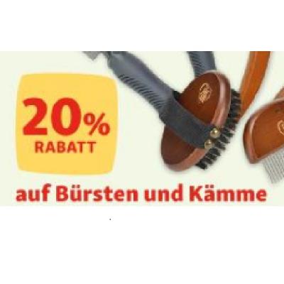 20% RABATT auf Bürsten und Kämme Fressnapf