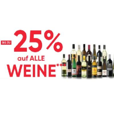 BIS ZU -25% auf ALLE WEINE Maximarkt