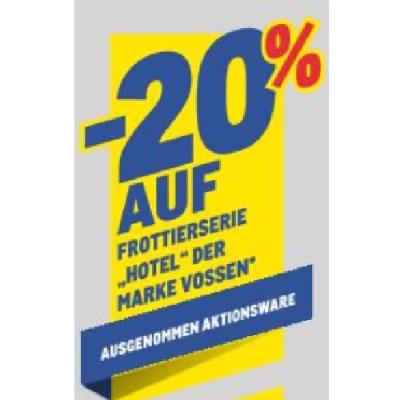 Promotion Bild von -20% AUF FROTTIERSERIE „HOTEL“ DER MARKE VOSSEN METRO