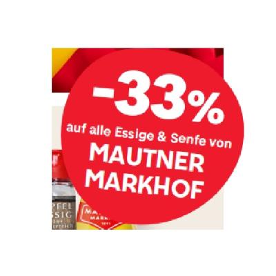 -33% auf alle Essige & Senfe von MAUTNER MARKHOF MPREIS