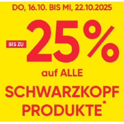 BIS ZU -25% auf ALLE SCHWARZKOPF PRODUKTE Maximarkt