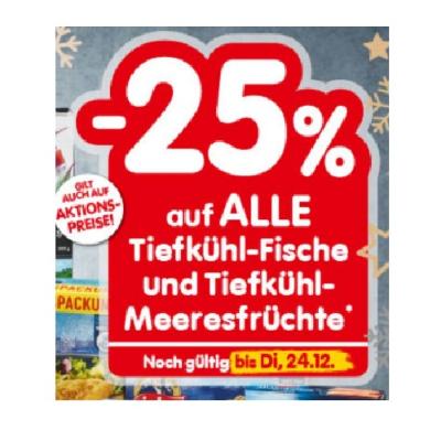 -25% auf ALLE Tiefkühl-Fische und Tiefkühl-Meeresfrüchte INTERSPAR