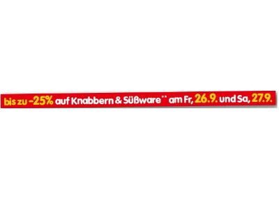 bis zu -25% auf Knabbern & Süßware INTERSPAR