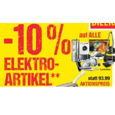 Promotion Bild von -10% auf ALLE ELEKTROARTIKEL Maximarkt