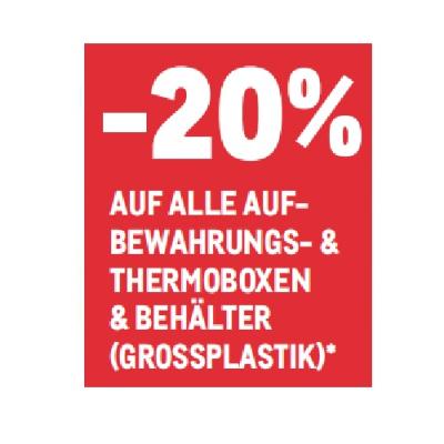 -20% AUF ALLE AUFBEWAHRUNGS- & THERMOBOXEN & BEHÄLTER (GROSSPLASTIK) METRO