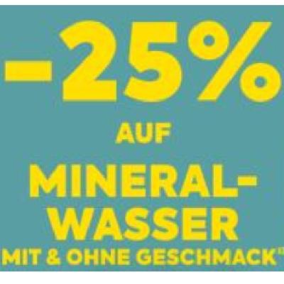 Promotion Bild von -25% AUF MINERALWASSER MIT & OHNE GESCHMACK BILLA PLUS