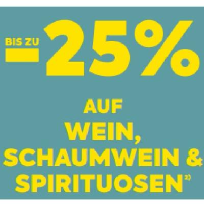 BIS ZU -25% AUF WEIN, SCHAUMWEIN & SPIRITUOSEN BILLA PLUS