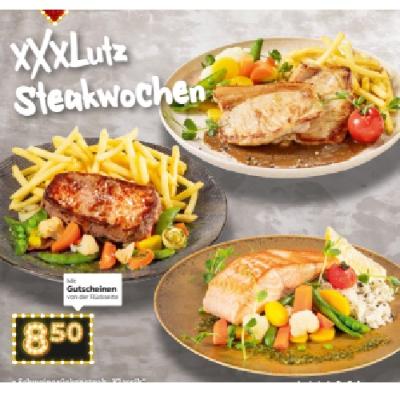 Promotion Bild von Schweinerückensteak „Klassik“, Rumpsteak „Klassik“ od. Lachsfiletsteak „Klassik“ je 8,50 € XXXLutz