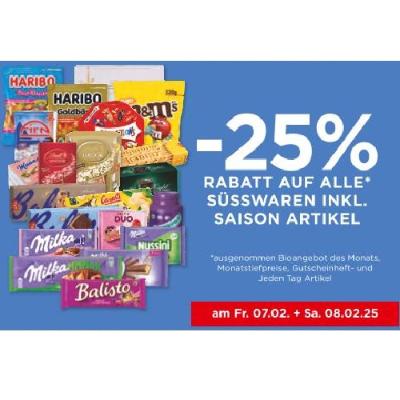 Promotion Bild von -25% RABATT AUF ALLE SÜSSWAREN INKL. SAISON ARTIKEL Unimarkt