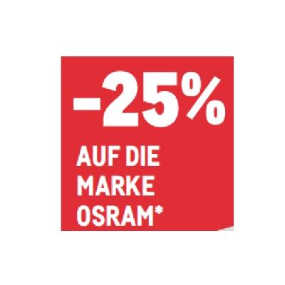 -25% AUF DIE MARKE OSRAM METRO