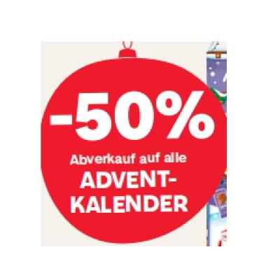 -50% Abverkauf auf alle ADVENTKALENDER MPREIS