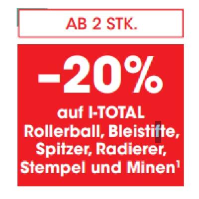 Promotion Bild von AB 2 STK. -20% auf I-TOTAL Rollerball, Bleistifte, Spitzer, Radierer, Stempel und Minen LIBRO