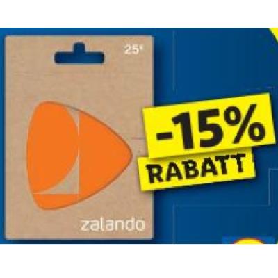 Promotion Bild von Jetzt 15% Rabatt beim Kauf von Zalando Geschenkkarten sichern. Lidl