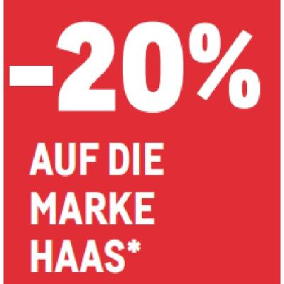 -20% AUF DIE MARKE HAAS METRO