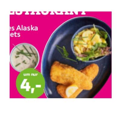 Promotion Bild von Gebackenes Alaska Seelachsfilets je 4€ mömax