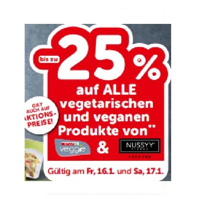 bis zu -25% auf ALLE vegetarischen und veganen Produkte von Spar Veggi & Nussyy INTERSPAR