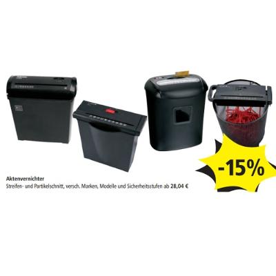 Aktenvernichter -15% PAGRO & LIBRO