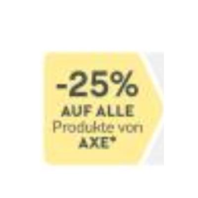 -25% AUF ALLE Produkte von AXE BIPA