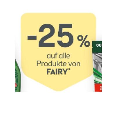 Promotion Bild von -25% auf alle Produkte von FAIRY BIPA