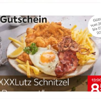 XXXLutz Schnitzel „Bauernart“ je 8.50€ XXXLutz