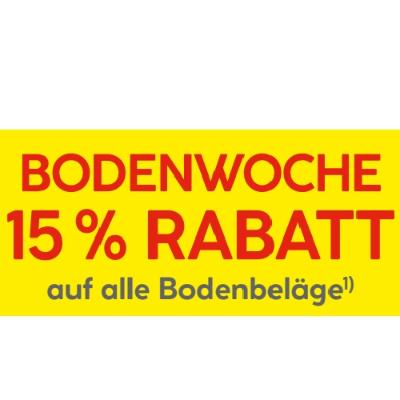 BODENWOCHE 15% RABATT auf alle Bodenbeläge HELLWEG