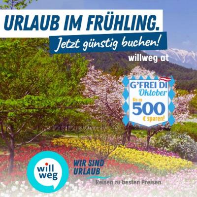 Urlaub im Frühling mit willweg.at