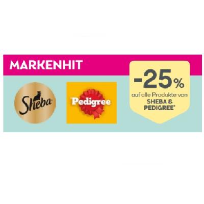 Promotion Bild von MARKENHIT: -25% auf alle Produkte von SHEBA & PEDIGREE BIPA