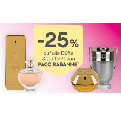 -25% auf alle Düfte & Duftsets von PACO RABANNE BIPA