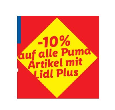 -10% auf alle Puma Artikel mit Lidl Plus Lidl