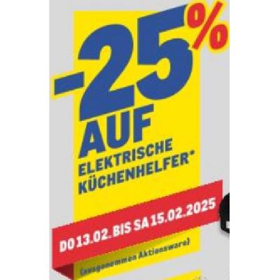 Promotion Bild von -25% AUF ELEKTRISCHE KÜCHENHELFER METRO